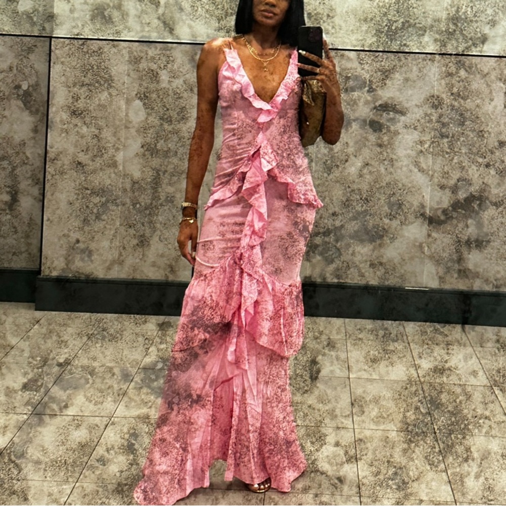Maxi ruffle dress